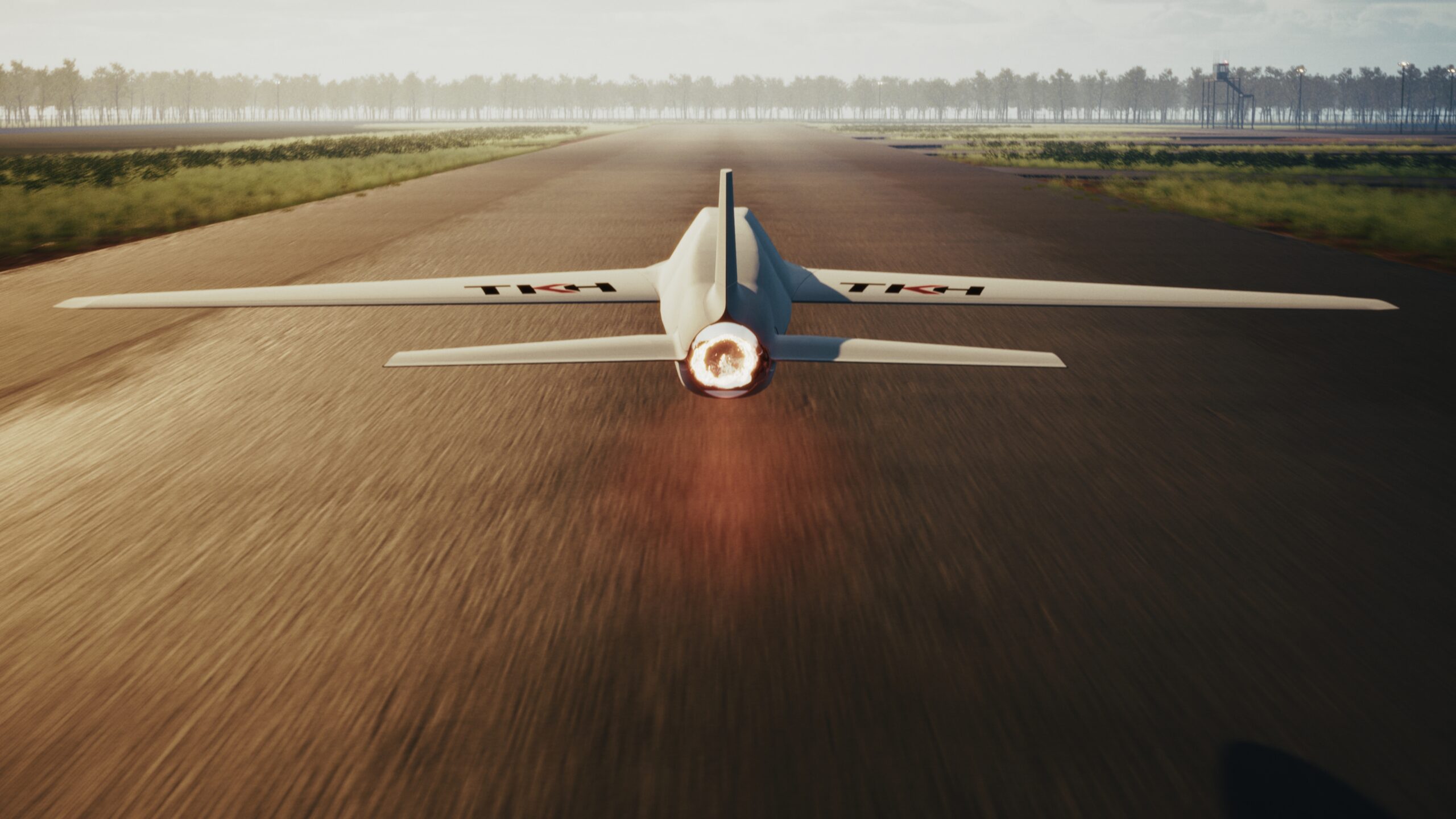 Velaris Dynamics MTJD next-generation aerial platform over cloud layer at dusk